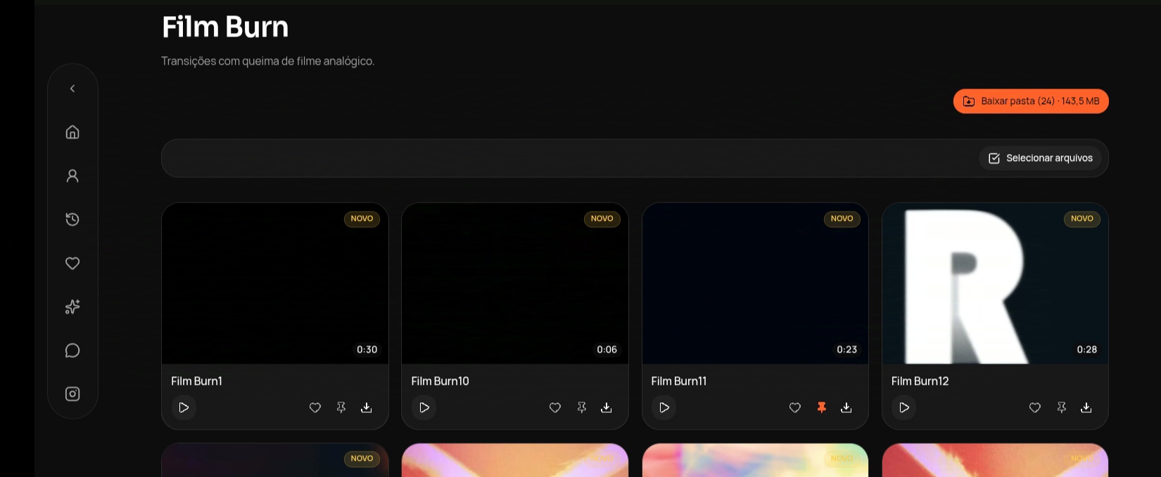 Player de vídeo real da Maleta do Editor